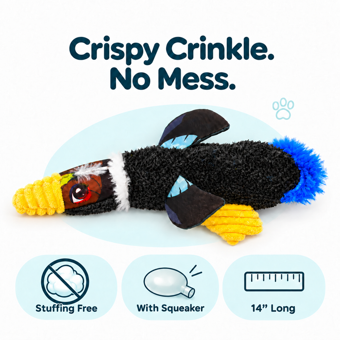 Crinkle Birds Dog Toy Collection