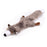 Crinkle Flat Dog Toy with Squeaker