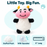6" Cow Mini Dog Toy