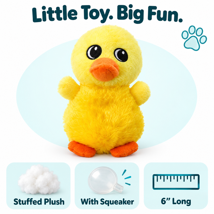 6" Duck Mini Dog Toy