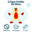 12" Duckling Crinkle Flat Dog Toy