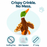 9" Duck Brown Crinkle Dog Toy
