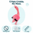 11" Flamingo Crinkle Dog Toy
