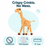 12" Giraffe Crinkle Dog Toy