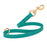 Aqua Blue traffic leash for dogs with brass hardware, made from waterproof Biothane