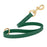 Hunter Green traffic leash for dogs with brass hardware, made from waterproof Biothane