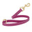 Magenta Pink traffic leash for dogs with brass hardware, made from waterproof Biothane