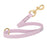 Pastel Purple traffic leash for dogs with brass hardware, made from waterproof Biothane