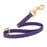 Violet Purple traffic dog leash with brass snap hook and O-ring, made from waterproof Biothane