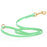 Seafoam Green Biothane dog leash with brass hardware, waterproof, 1/2 inches wide