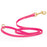 Passionfruit Pink Biothane dog leash with brass hardware, waterproof, 1/2 inches wide