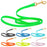 Tropical green leash for dogs with brass clip, 4 feet long, made from waterproof Biothane; black, blue, orange, yellow, pastel and 19 other colors availabe