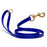 Waterproof dog leash with brass hardware, made from Biothane, 5/8 or 3/4 inches wide, Blueberry Royal