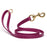 Waterproof dog leash with brass hardware, made from Biothane, 5/8 or 3/4 inches wide, Magenta Pink