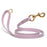 Waterproof dog leash with brass hardware, made from Biothane, 5/8 or 3/4 inches wide, Pastel Purple