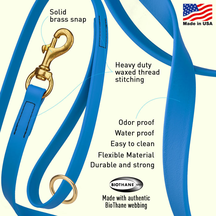 Viper Biothane Working Dog Lead, 6 Feet Long