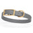 Battleship Gray Biothane dog collar for medium dogs, with brass buckle and D-Ring, 3/4 inch wide