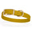 Treasure Gold Biothane dog collar for medium dogs, with brass buckle and D-Ring, 3/4 inch wide