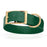 Hunter Green Biothane dog collar for extra large breeds, brass buckle and D-ring, 1.5 inches wide