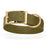 Olive Drab Green Biothane dog collar for extra large breeds, brass buckle and D-ring, 1.5 inches wide
