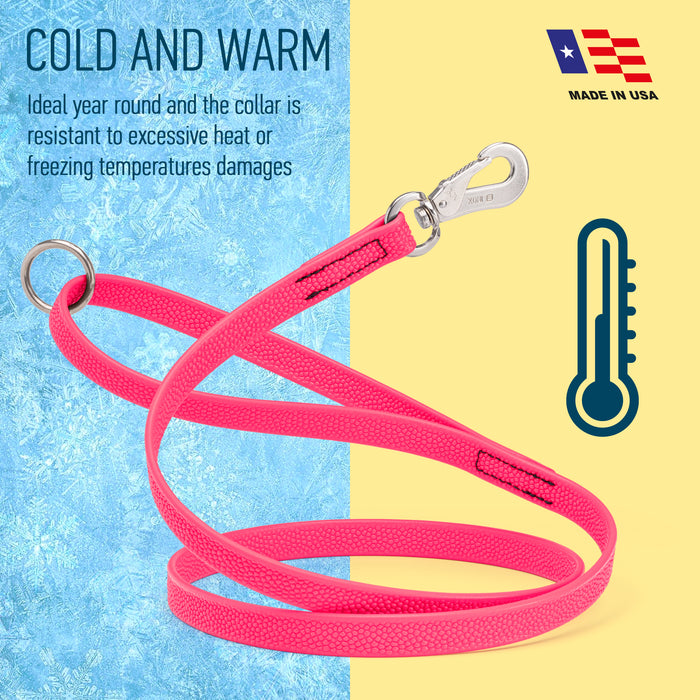 Viper Pebble Emboss Biothane Dog Leash with SPRENGER Stainless Steel Hook