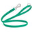 Teal Biothane dog leash with pebbled texture, stainless steel Sprenger hook, and O-ring, 4 ft or 6 ft long