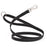 Black dog leash with Sprenger hook and O-ring, made from waterproof Biothane with Pebble Grip coating. Long line 10 ft, 15 ft, 20 ft, or 33 ft