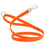 Hunter Orange dog leash with Sprenger hook and O-ring, made from waterproof Biothane with Pebble Grip coating. Long line 10 ft, 15 ft, 20 ft, or 33 ft