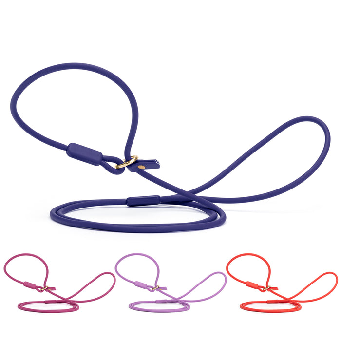 Viper Round Biothane Slip Lead with Brass Hardware