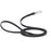 10 ft, 15 ft Long Line Biothane dog leash with Sprenger hook, 1/2 inch wide, Black
