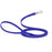10 ft, 15 ft Long Line Biothane dog leash with Sprenger hook, 1/2 inch wide, Blueberry