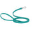 10 ft, 15 ft Long Line Biothane dog leash with Sprenger hook, 1/2 inch wide, Blue Aqua 