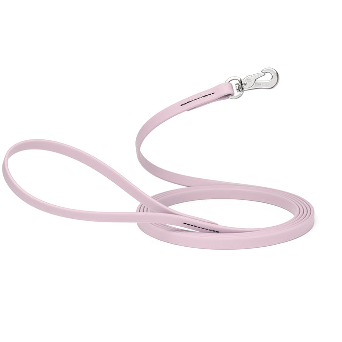10 ft, 15 ft Long Line Biothane dog leash with Sprenger hook, 1/2 inch wide, Pastel Purple