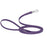 10 ft, 15 ft Long Line Biothane dog leash with Sprenger hook, 1/2 inch wide, Violet Purple