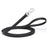 10ft or 15 ft Black Biothane dog leash with stainless steel hook, 5/8 inch wide