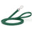10ft or 15ft Hunter Green Biothane dog leash with stainless steel hook, 5/8 inch wide