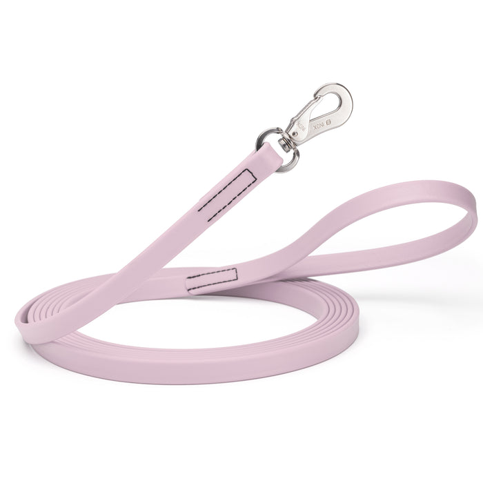 10ft or 15ft Pastel Purple Biothane dog leash with stainless steel hook, 5/8 inch wide