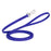 20 ft, 33 ft Biothane dog leash with silver Sprenger hook, 1/2 inch wide, Blueberry