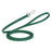 20 ft, 33 ft Biothane dog leash with silver Sprenger hook, 1/2 inch wide, Hunter Green