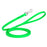 20 ft, 33 ft Biothane dog leash with silver Sprenger hook, 1/2 inch wide, Tropical Green