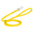 20 ft, 33 ft Biothane dog leash with silver Sprenger hook, 1/2 inch wide, Lemon Yellow