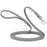 Long Line dog leash with Sprenger hook, 5/8 inch or 3/4 inch widths to choose from, Battleship Gray Biothane