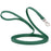 Long Line dog leash with Sprenger hook, 5/8 inch or 3/4 inch widths to choose from, Hunter Green Biothane