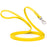 Long Line dog leash with Sprenger hook, 5/8 inch or 3/4 inch widths to choose from, Lemon Yellow Biothane