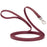 Long Line dog leash with Sprenger hook, 5/8 inch or 3/4 inch widths to choose from, Merlot Burgundy Biothane