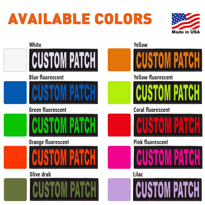 Personalized Removable Patches (Set of 2)
