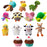 6" Mini Animal Dog Toy Collection with Pop-Up Display