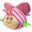 Happy bee mini plush dog toy for small dogs and puppies