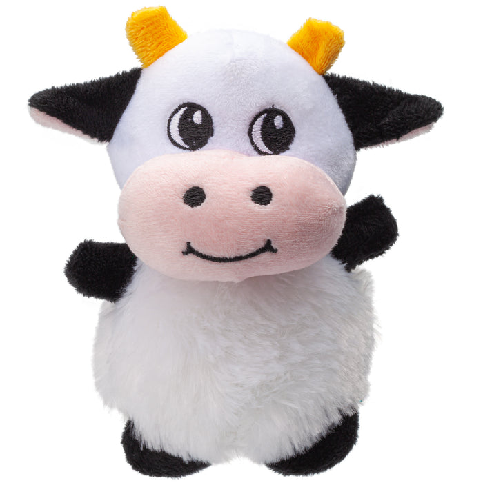 Happy cow mini plush dog toy for small dogs and puppies