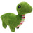 Dinosaur mini plush dog toy for small dogs and puppies